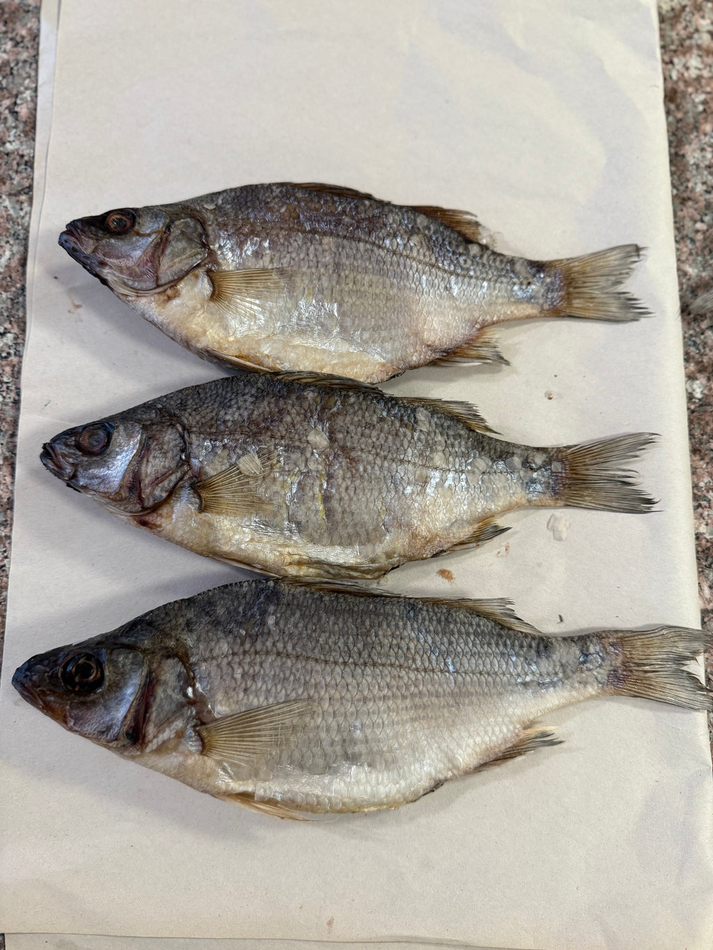 Dried White Bass with Roe (Вяленый Белый Окунь с икрой) 150-220g (1pc)