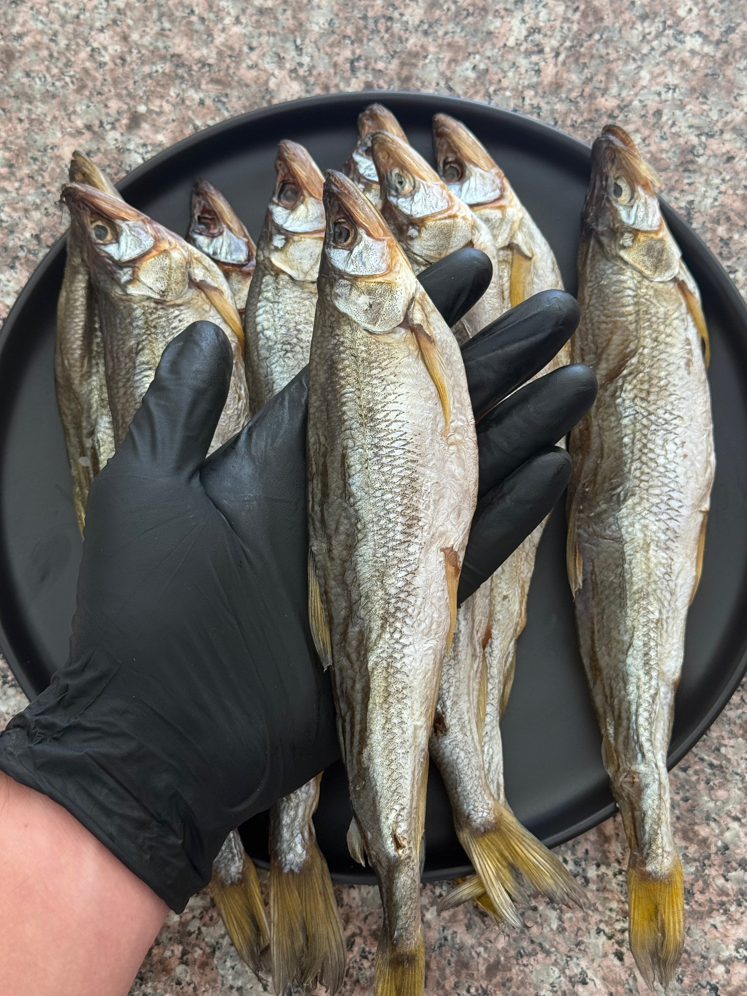 Dried Smelt with Roe (Корюшка Дальневосточная с икрой)